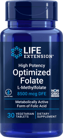Life Extension High Potency Optimized Folate -- 30 Tablets