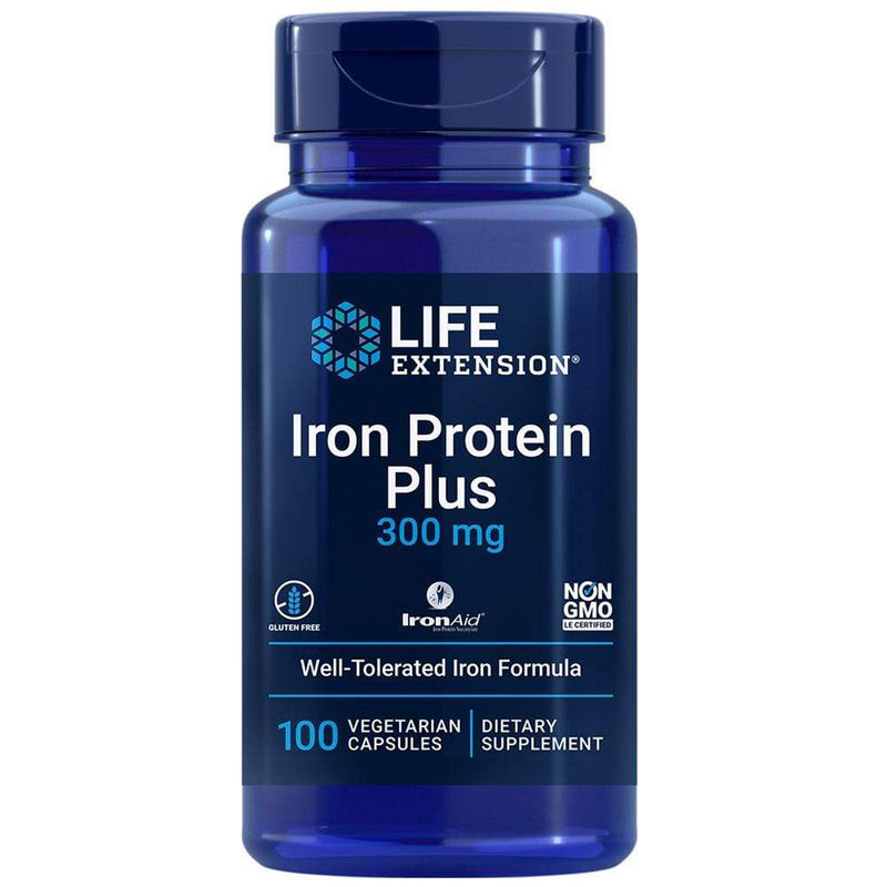 Life Extension Iron Protein Plus -- 100 Capsules