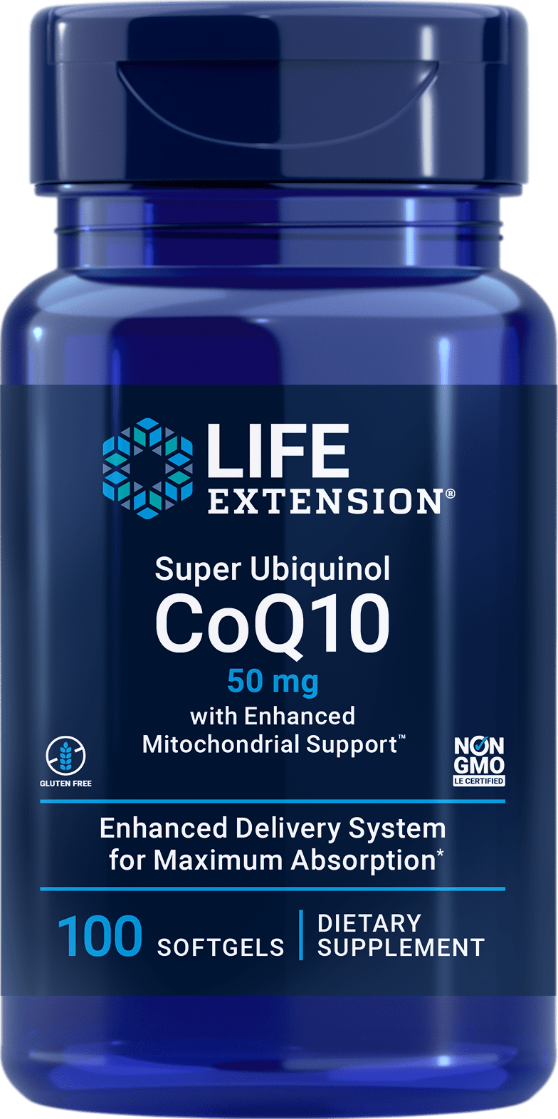 Life Extension Life Extension  Super Ubiquinol CoQ10 w-Enhanced Mitochondrial Support -- 100 Softgels