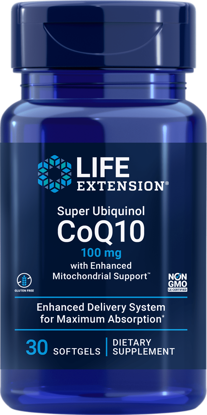 Life Extension Life Extension  Super Ubiquinol CoQ10 w-Enhanced Mitochondrial Support -- 30 Softgels