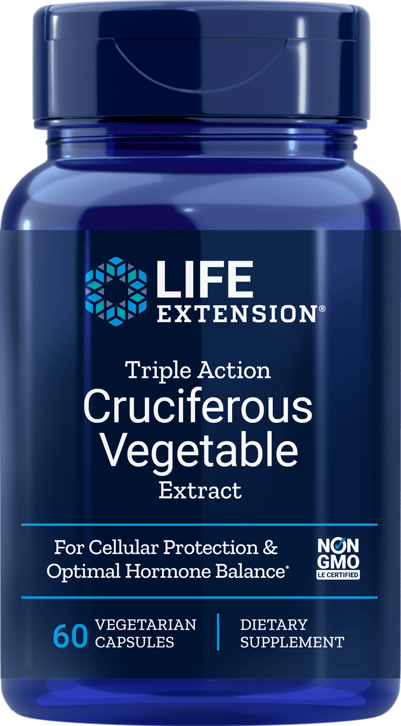 Life Extension Life Extension  Triple Action Cruciferous Vegetable Extract -- 60 Capsules