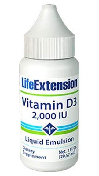 Life Extension Liquid Emulsified Vitamin D3 -- 1 fl oz