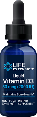 Life Extension Liquid Vitamin D3 -- 1 Fl oz-2000 IU