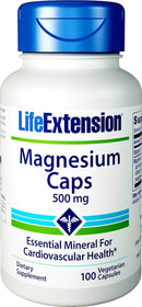 Life Extension Magnesium Caps 500 mg -- 100 vegetarian capsules-PACK-2