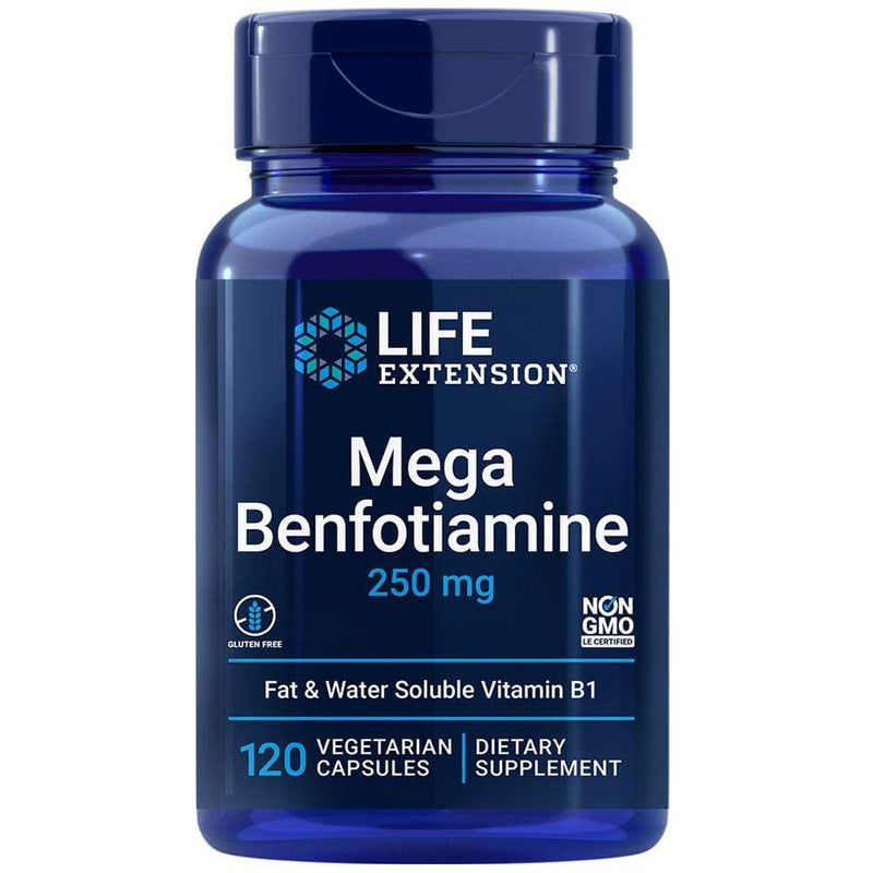 Life Extension Mega Benfotiamine -- 120 Capsules