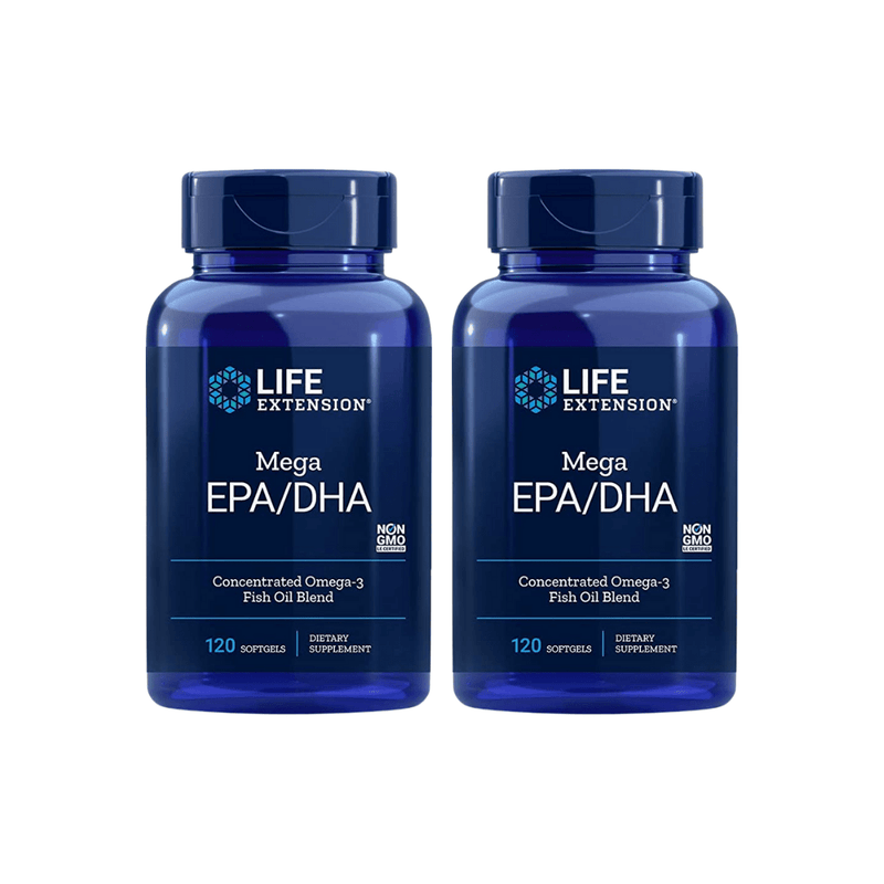 Life Extension Mega EPA DHA -- 120 Softgels 2 Pack