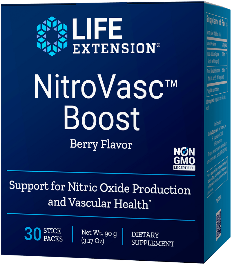Life Extension NitroVasc™ Boost (Berry) -- 30 Stick Pack