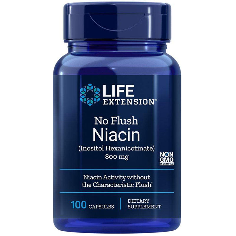 Life Extension No Flush Niacin -- 100 Capsules