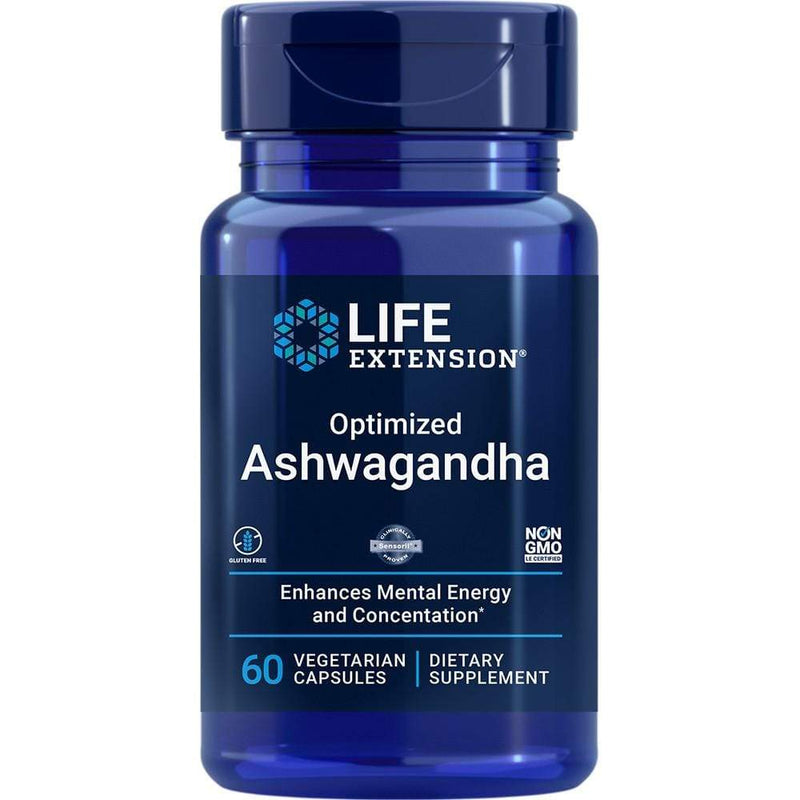 Life Extension Optimized Ashwaganda Extract -- 60 Capsules