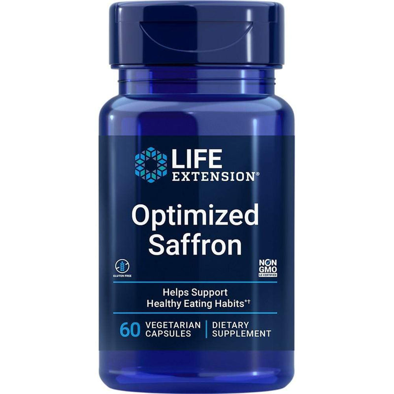 Life Extension Optimized Saffron W-Satiereal -- 60 Capsules