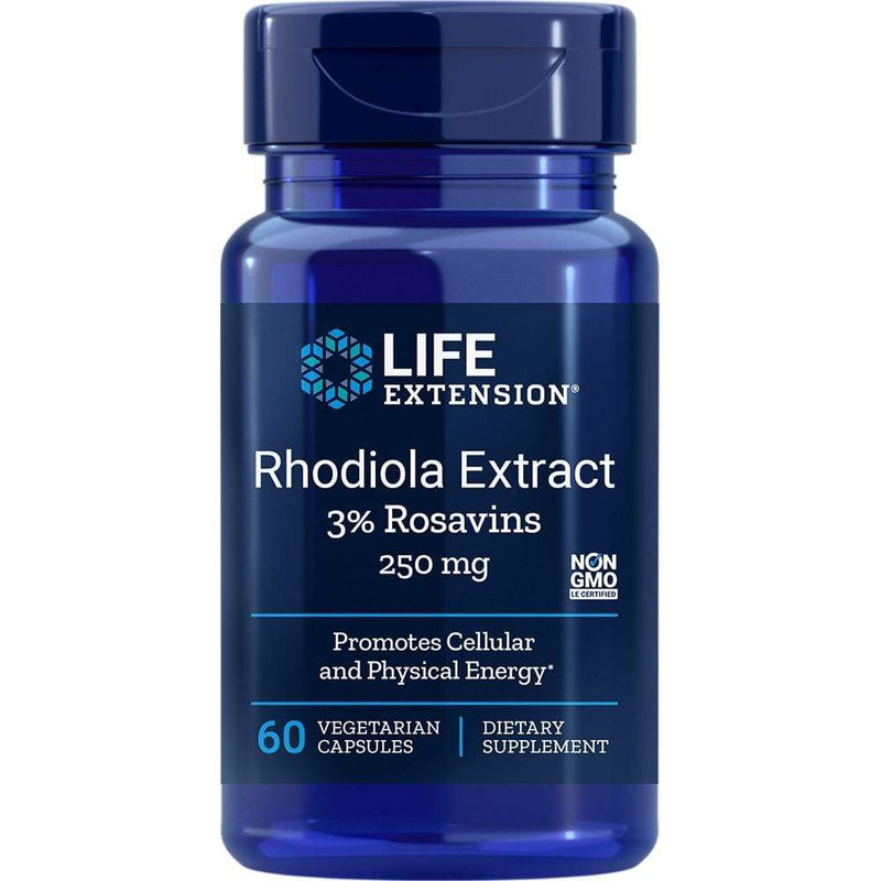 Life Extension Rhodiola Extract -- 60 Capsules