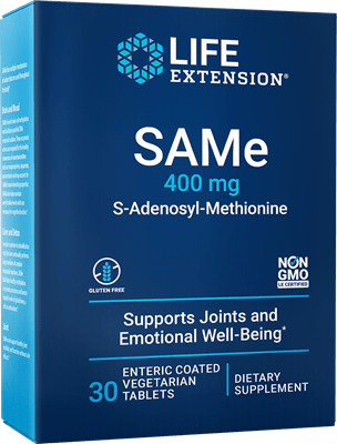 Life Extension SAMe 400mg -- 30 Tablets