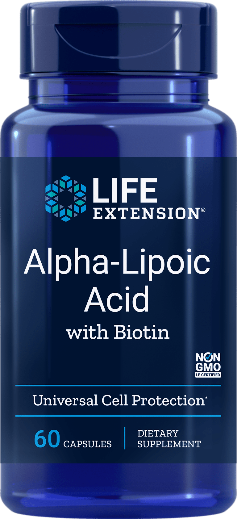 Life Extension  Super Alpha Lipoic w-Biotin -- 60 Capsules