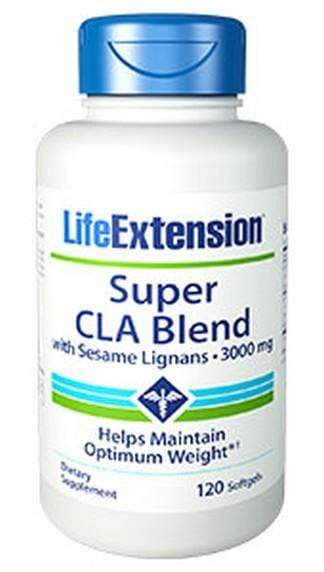 Life Extension Super CLA Blend with Sesame Lignans 3000 mg -- 120 Softgels