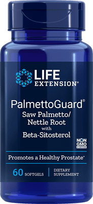 Life Extension Super Saw Palmetto Nettle Root Formula  w-Beta Sitosterol -- 60 Softgels