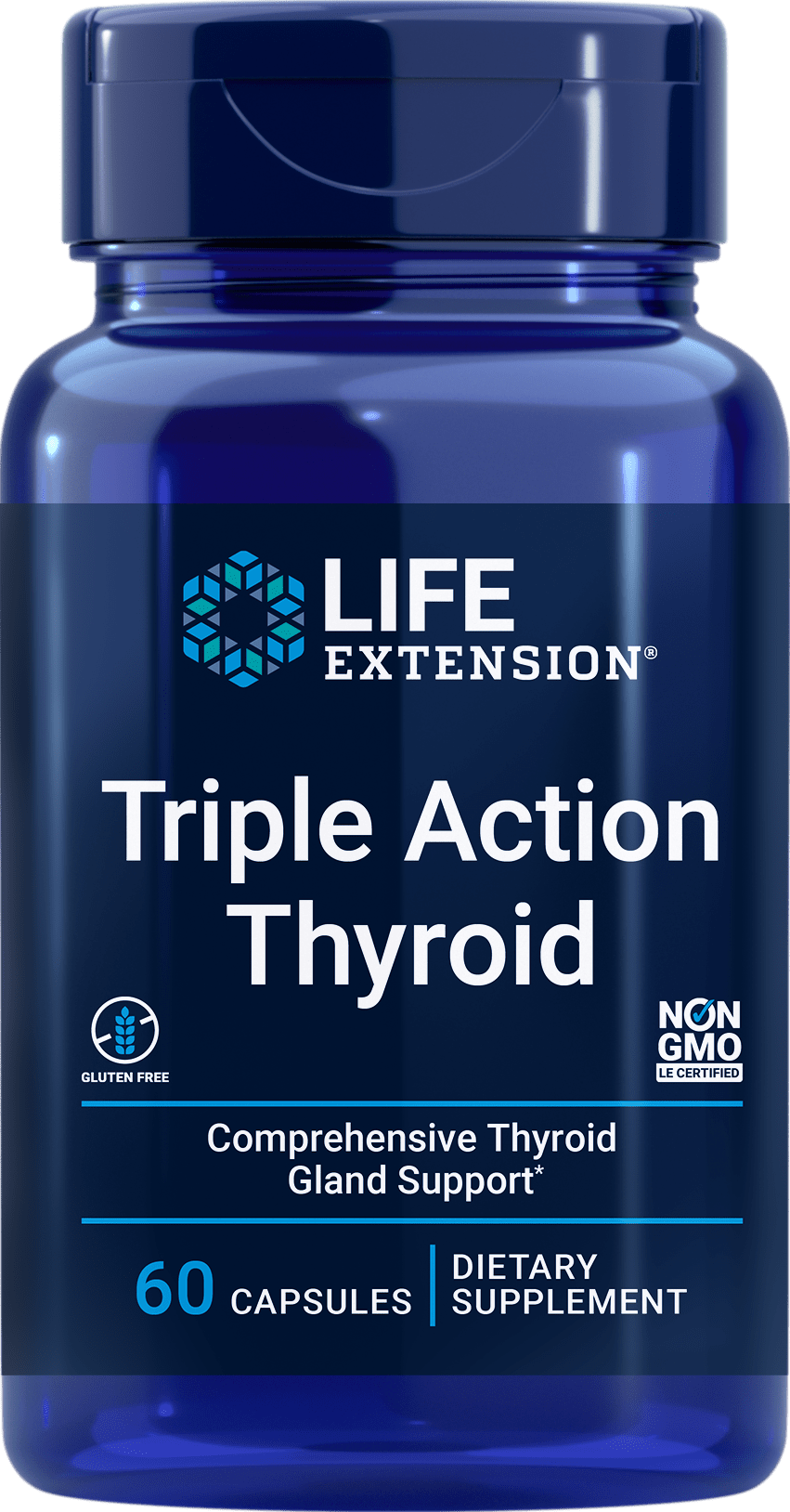 Life Extension Triple Action Thyroid -- 60 Capsules