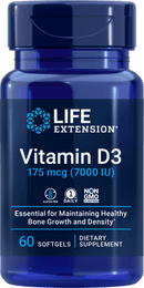 Life Extension Vitamin D3 175mcg -- 60 Capsules
