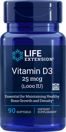 Life Extension Vitamin D3 -- 90 Softgels