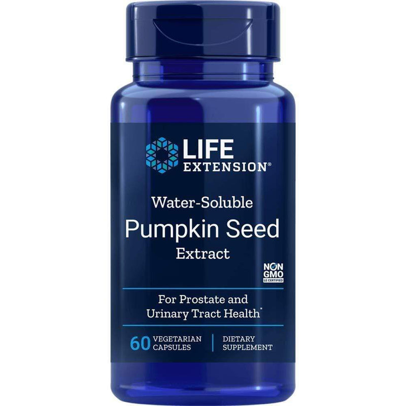 Life Extension Water-Soluble Pumpkin Seed Extract -- 60 Vegetarian Capsules