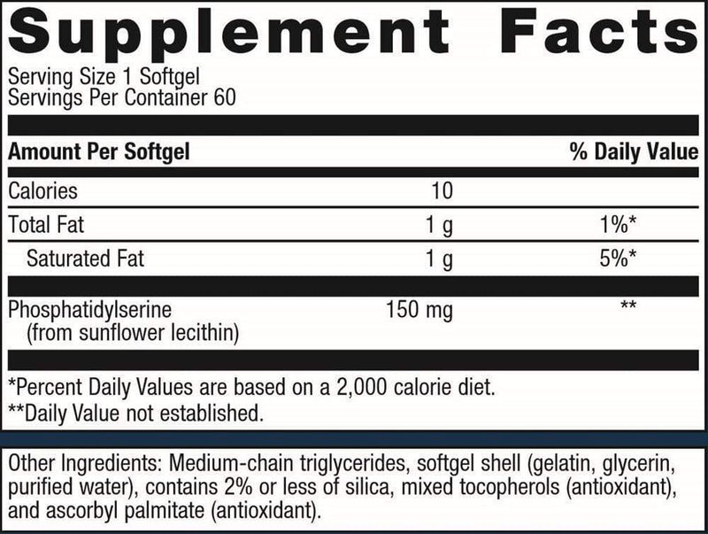 Metagenics Phosphatidylserine --60 Softgels