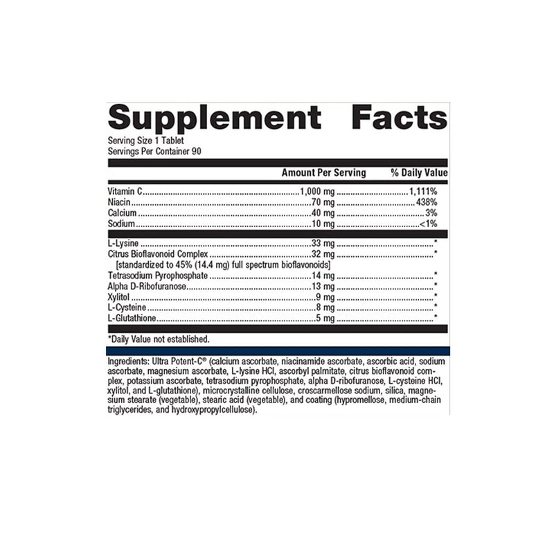 Metagenics Ultra Potent-C 1000 -- 90 Tablets