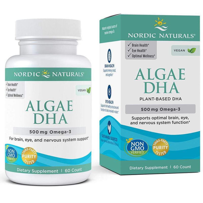 Nordic Naturals Algae DHA Unflavored -- 60 Soft Gels