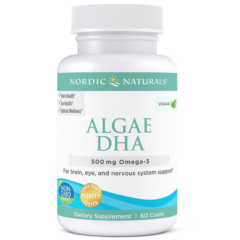 Nordic Naturals Algae DHA Unflavored -- 60 Soft Gels