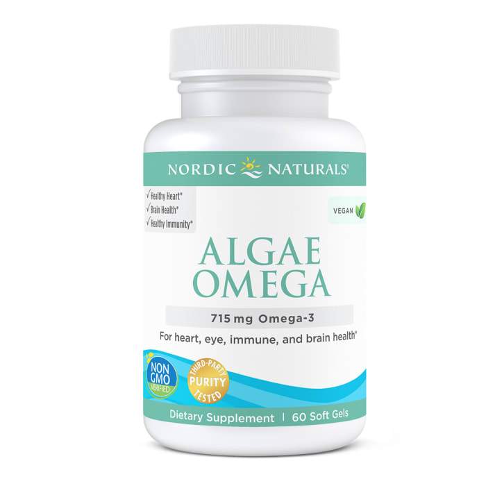 Nordic Naturals Algae Omega Unflavored -- 60 Soft Gels