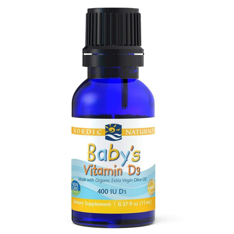 Nordic Naturals Baby's Vitamin D3 Unflavored -- 0.37 Fluid Ounces with Dropper