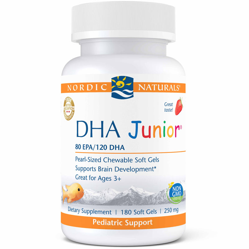 Nordic Naturals DHA Junior Strawberry --  4 fl oz 180 softgels