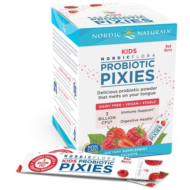 Nordic Naturals Kids Nordic FloraProbiotic Pixies Rad Berry -- 30 Powder Packets