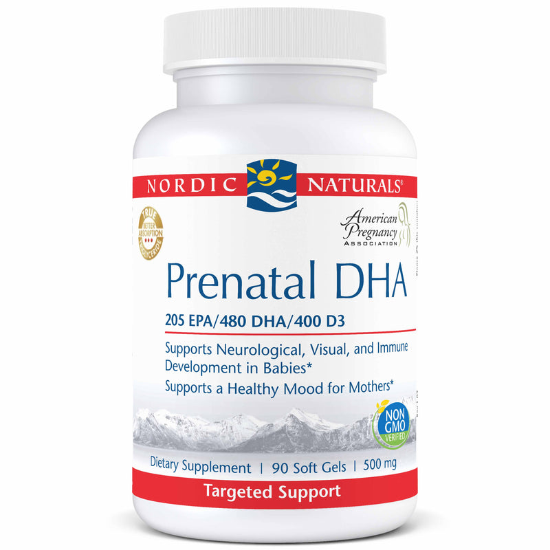 Nordic Naturals Prenatal DHA Unflavored -- 90 Soft Gels