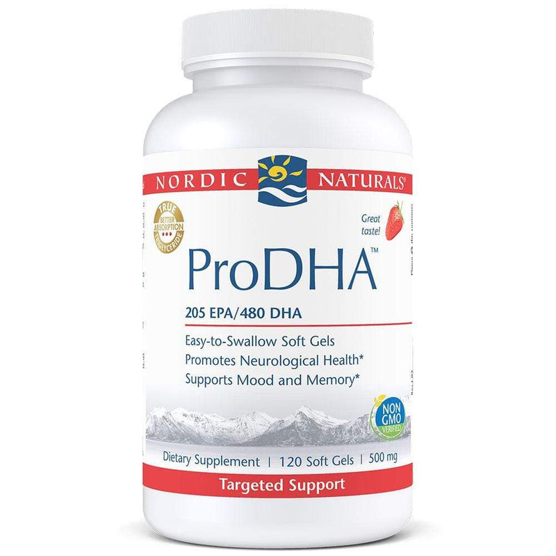 Nordic Naturals ProDHA Strawberry -- 120 Soft Gels