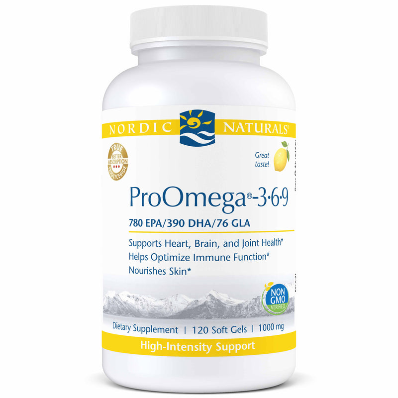 Nordic Naturals ProOmega-3?6?9 Lemon -- 120 Soft Gels