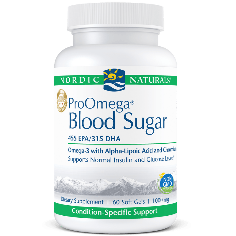 Nordic Naturals ProOmega Blood Sugar Unflavored -- 60 Soft Gels