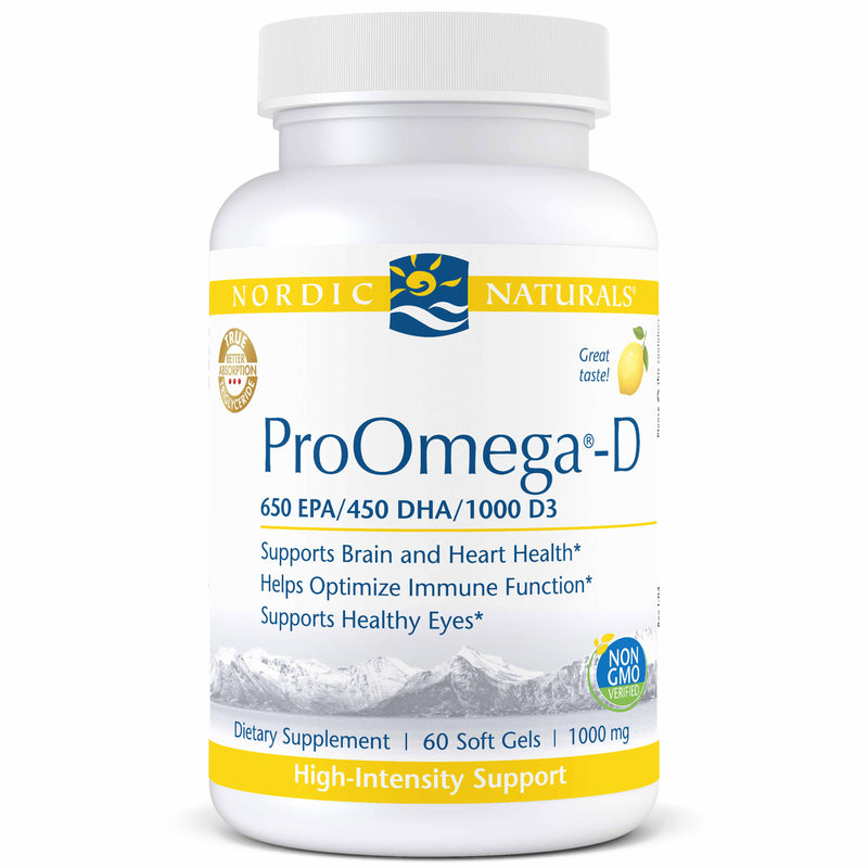 Nordic Naturals ProOmega-D Lemon -- 60 Soft Gels