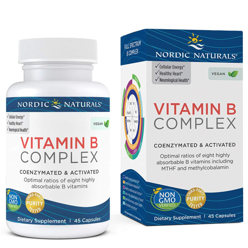 Nordic Naturals Vitamin B Complex - Unflavored -- 45 Capsules