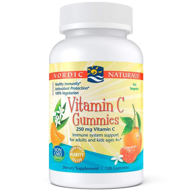 Nordic Naturals Vitamin C Gummies Tart Tangerine -- 120 Gummies