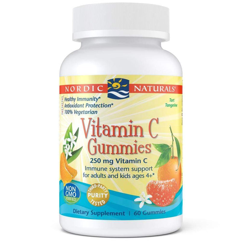 Nordic Naturals Vitamin C Gummies Tart Tangerine -- 60 Gummies