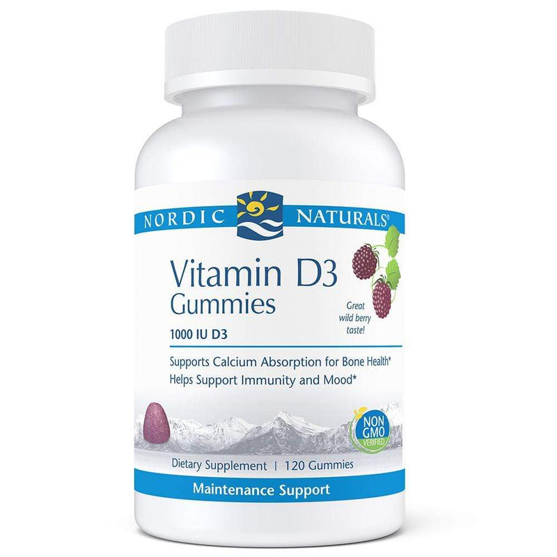 Nordic Naturals Vitamin D3 Gummies Wild Berry -- 120 Gummies Wild Berry