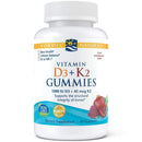Nordic Naturals Vitamin D3+K2 Gummies Pomegranate -- 60 Gummies