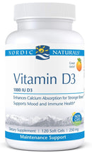 Nordic Naturals Vitamin D3 Orange -- 120 Soft Gels