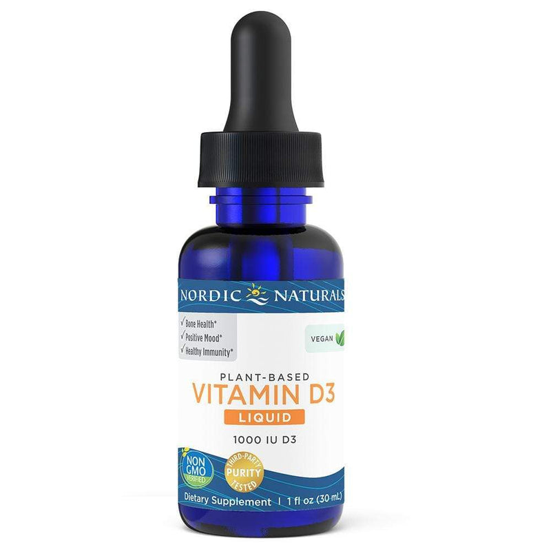 Nordic Naturals Vitamin D3 Vegan Apple -- 1 Fluid Ounce with Dropper