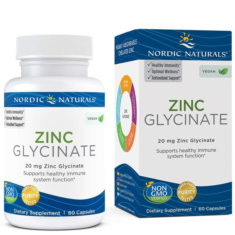 Nordic Naturals Zinc Glycinate - Unflavored -- 60 Capsules