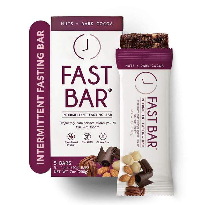 Prolon Fast Bar Nuts and Dark Cocoa -- 1.4 oz-5 Pack