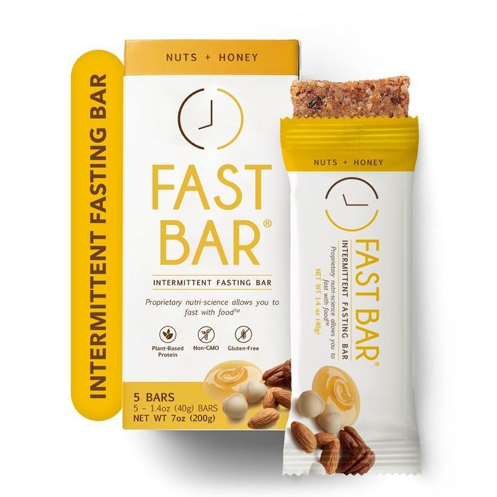 Prolon Fast Bars Nuts and Honey -- 1.4 oz-5 Pack