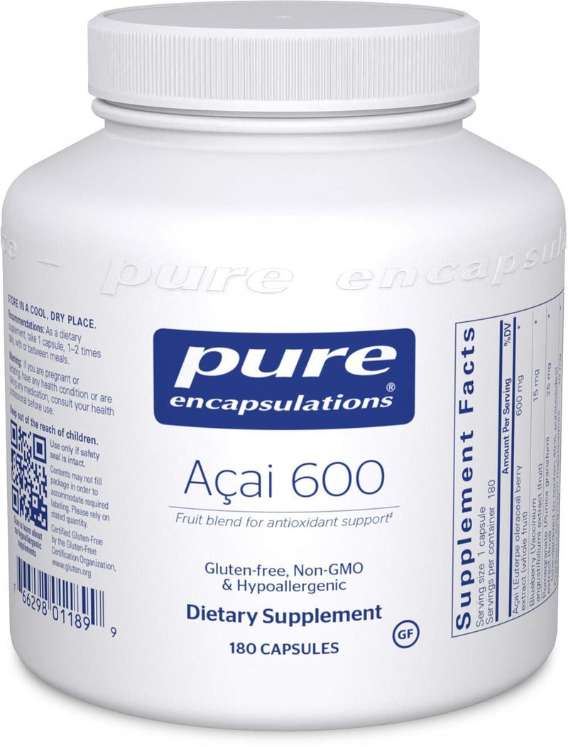 Pure Encapsulations Acai -- 600 -- 180 Capsules