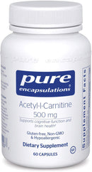 Pure Encapsulations Acetyl-l-Carnitine 500 mg -- 60 Capsules