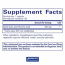 Pure Encapsulations Alpha Lipoic Acid 100 mg -- 60 Capsules