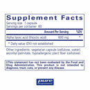 Pure Encapsulations Alpha Lipoic Acid 600 mg -- 60 Capsules